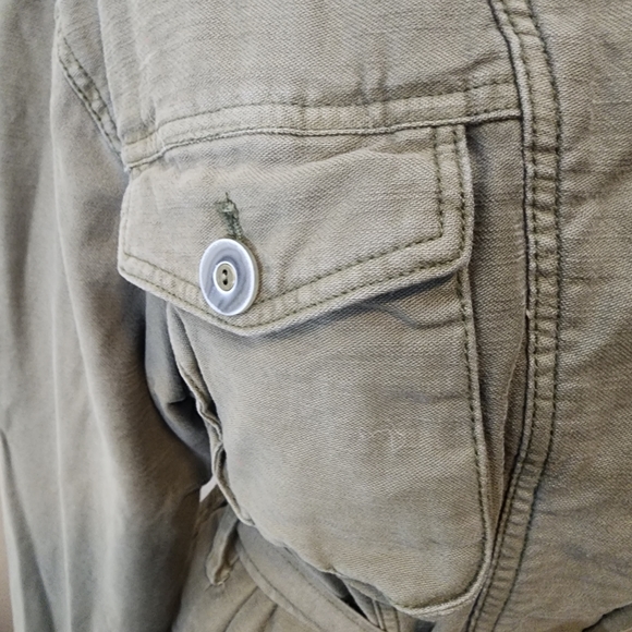 Free People Olive Green Cargo Jacket - Picture 5 of 11